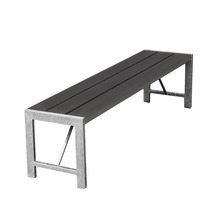 Bänk Nonwood/Stål Antracit 180 cm Hortus